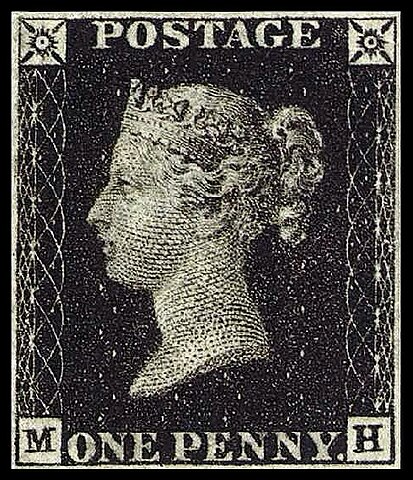 Penny Black - World's First Postage Stamp