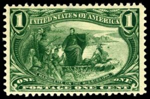 Trans-Mississippi Exposition US Stamps - 1 cent Marquette on the Mississippi